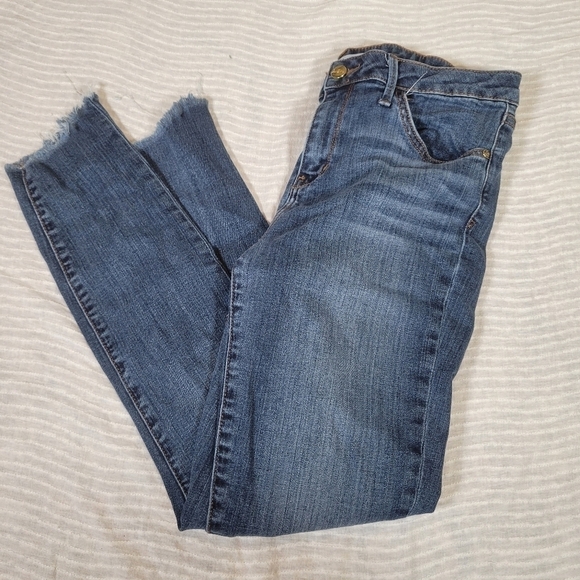 Sam Edelman The Kitten Mid Rise Skinny Ankle with Raw Hem - Picture 2 of 7